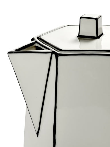 Serax - Annebet Philips - THEEPOT WIT/ZWART CARTE BLANCHE