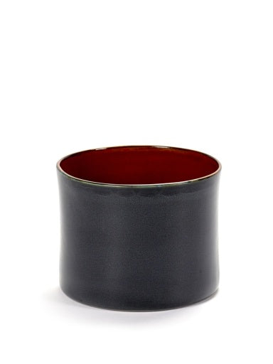 VASE CYLINDER DARK BLUE/RUST