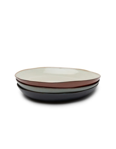 Serax - Anita Le Grelle - SERVEERSCHAAL SMOKY BLUE/RUST