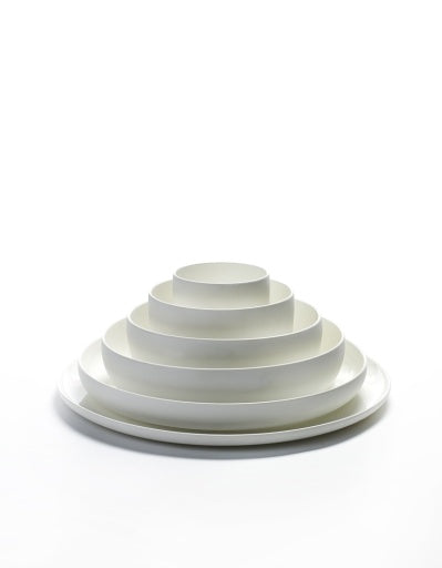 Serax - Piet Boon - Hoog Bord S Wit Base - Set van 4