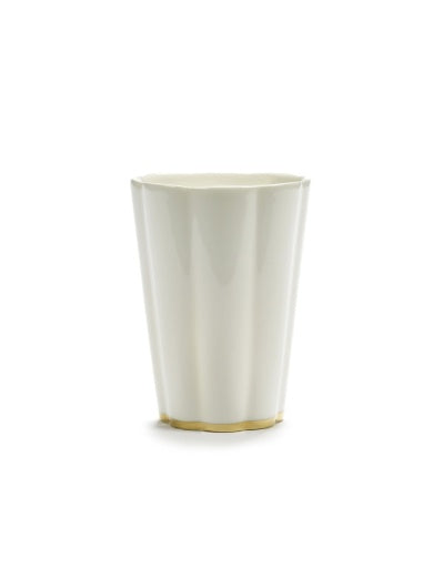 Serax - Roger Van Damme - Beker L Wit Goud Desiree - Set van 4
