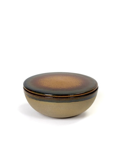 Serax - Sergio Herman - KOM + DEKSEL GRIJS/RUSTY BROWN SURFACE