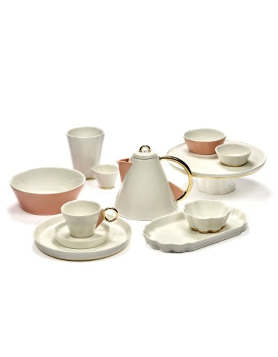 Serax - Roger Van Damme - BORD RIBBED S WIT DESIREE  - Set van 4