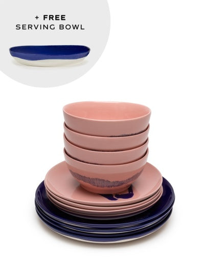 Serax - Ottolenghi - Set Dark Blue/Roze Feast
