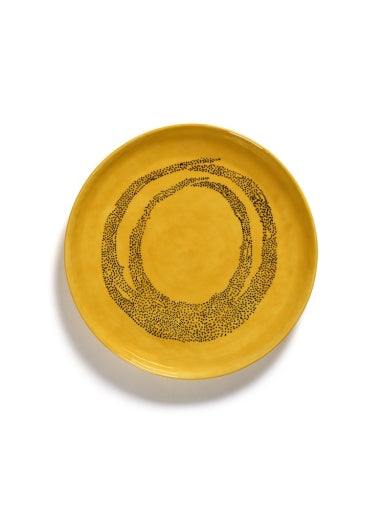 Serax - Ottolenghi - Serveerschotel S Geel Dots Zwart Feast