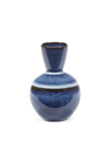 Serax - Pascale Naessens - POTJE MET DEKSEL °1 S DONKERBLAUW PURE