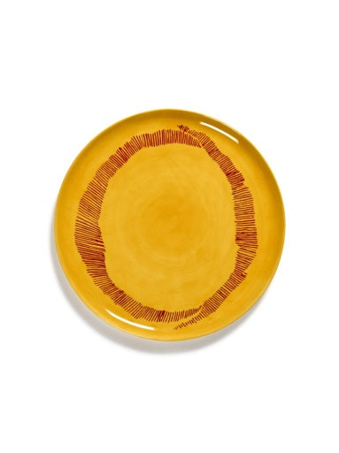 Serax - Ottolenghi - Serveerbord Geel Stripes Rood Feast