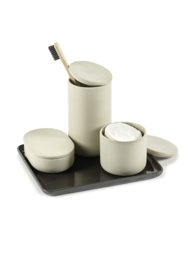 Serax - Bertrand Lejoly - POTJE MET DEKSEL ROND S BEIGE COSE