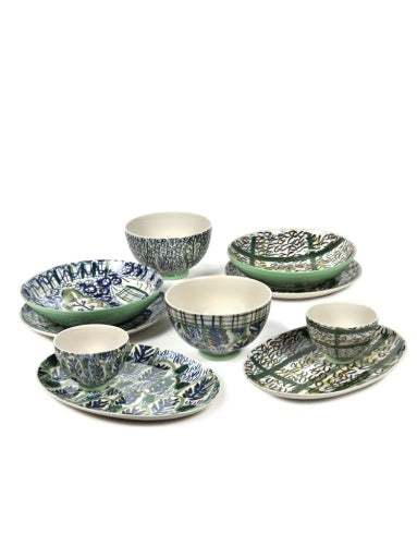 Serax - Bela Silva - KOM M N°2 BLAUW/GROEN JAPANESE KIMONOS