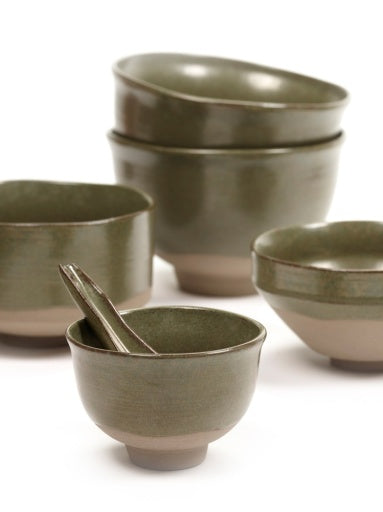 Serax - Merci - Kom N°1 L Groen Mealx3 - Set van 4