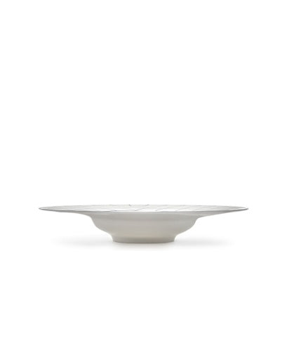 Serax - Ann Van Hoey - DIEP BORD BREDE RAND WIT-BLAUW NIDO