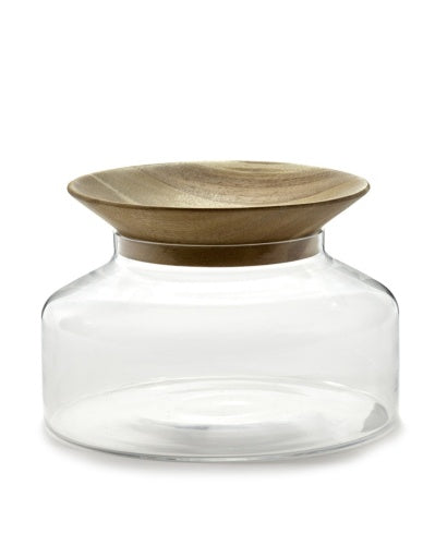 JAR WITH LID L TRANSPARANT