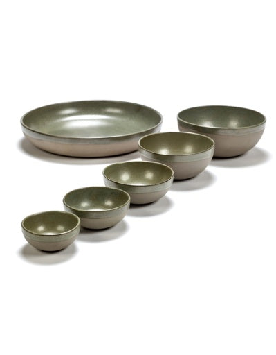 Serax - Sergio Herman - Kom XS Camo Green Surface - Set van 4