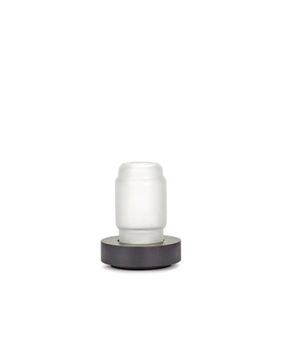 VASE/TABLE LAMP BLACK WHITE LUCE