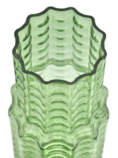 Serax - Ruben Deriemaeker - VAAS N°5 GROEN TRANSPARANT WAVES