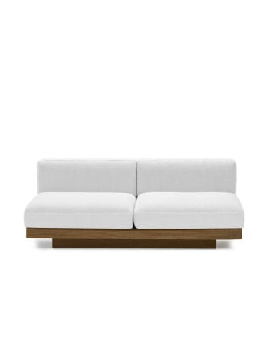 Serax - Vincent Van Duysen - BENCH 2-ZIT INDOOR OFF-WHITE COGNAC