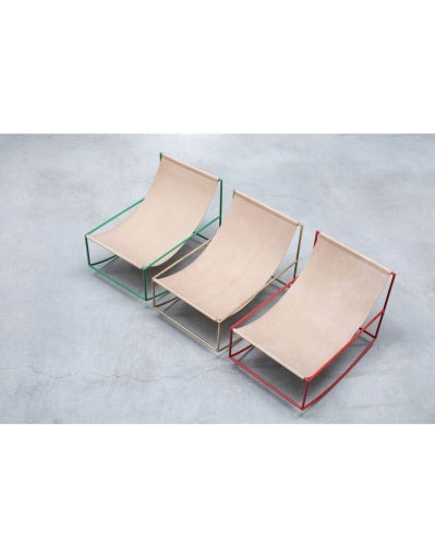 FIRST ROCKING CHAIR GROEN LEATHER MVS