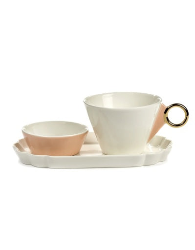 Serax - Roger Van Damme - Kom S Wit Goud Desiree - Set van 4