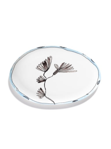 Serax - Marni - OVALEN BORD °2 S CAMELIA AUBERGINE MF