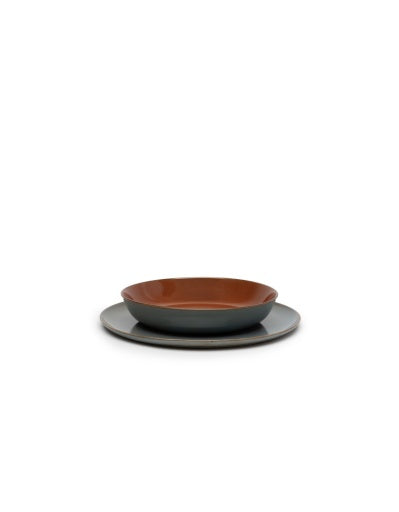 Serax - Anita Le Grelle - DIEP BORD M SMOKY BLUE/RUST