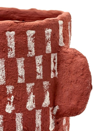 Serax - Marie Michielssen - POT M ROOD KORTE STREPEN EARTH