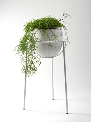 Serax - Marie Michielssen - PLANTENSTAANDER KOOI INCL POT WIT