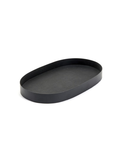 Serax - Niels Datema - DIENBLAD VINYL OVAAL ZWART TRAYS
