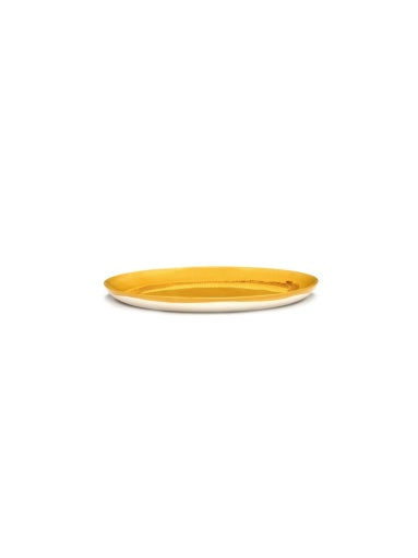 Serax - Ottolenghi - BORD L GEEL STRIPES ROOD FEAST