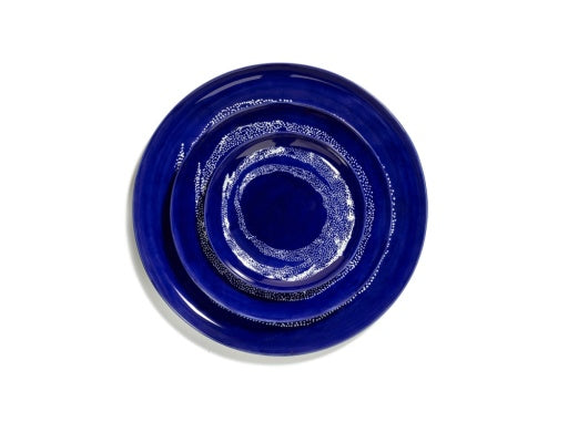 Serax - Ottolenghi - Bord S Donkerblauw Dots Wit Feast - Set van 2