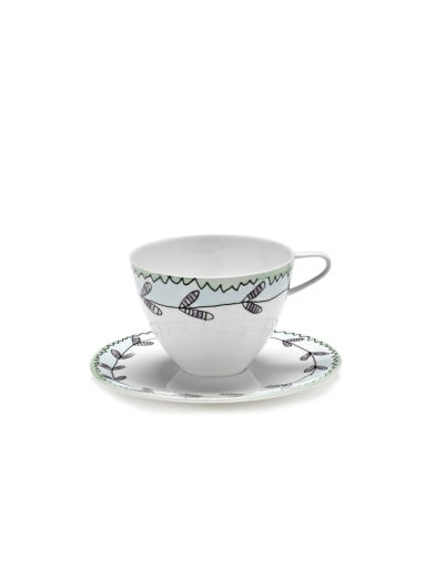 Serax - Marni - CAPPUCCINOKOP + SCHOTEL BLOSSOM MILK MF