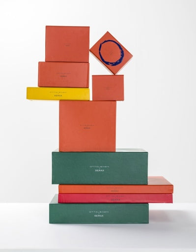Serax - Ottolenghi - Schotel S Roze Paprika Blauw Feast - Set van 4