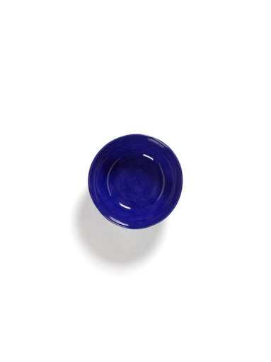 Serax - Ottolenghi - KOM L DONKERBLAUW STRIPES WIT FEAST  - Set van 4