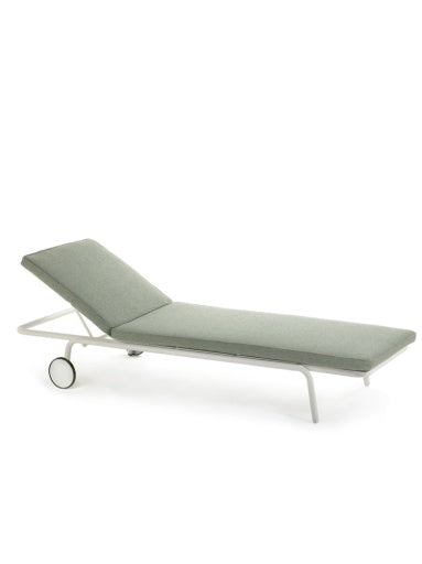 CUSHION SUN LOUNGER GREEN AUGUST