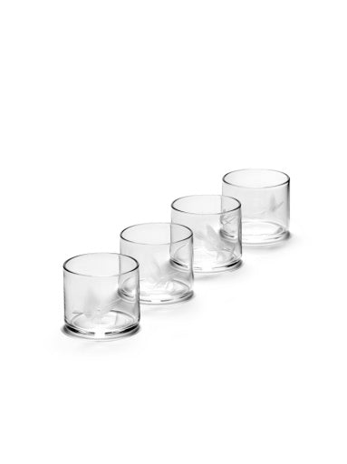 Serax - Tomorrowland - SHOTGLAS DIFFERENT ENGRAVEMENTS ASS/4