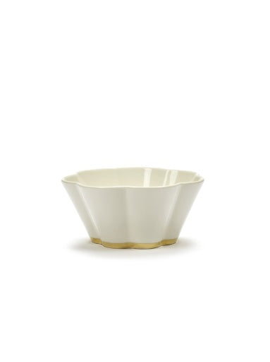 Serax - Roger Van Damme - KOM RIBBED L WIT GOUD DESIREE