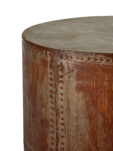 SIDE TABLE METAL ROUND L PAWN