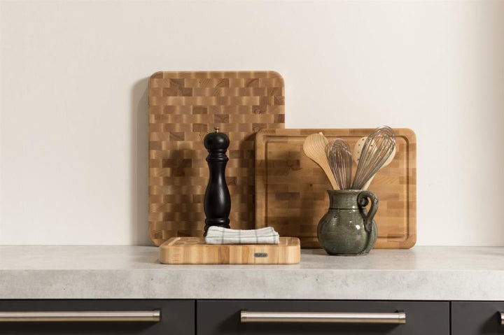 Butler - Snijplank Beuk kops met sapgoot 31x28cm